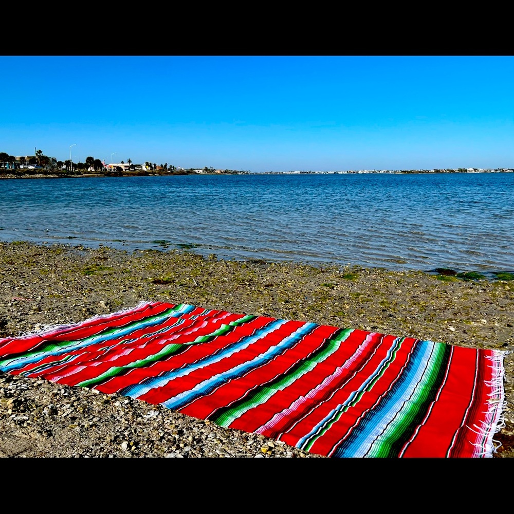 Authentic Handwoven Mexican Sarape Blanket NWT